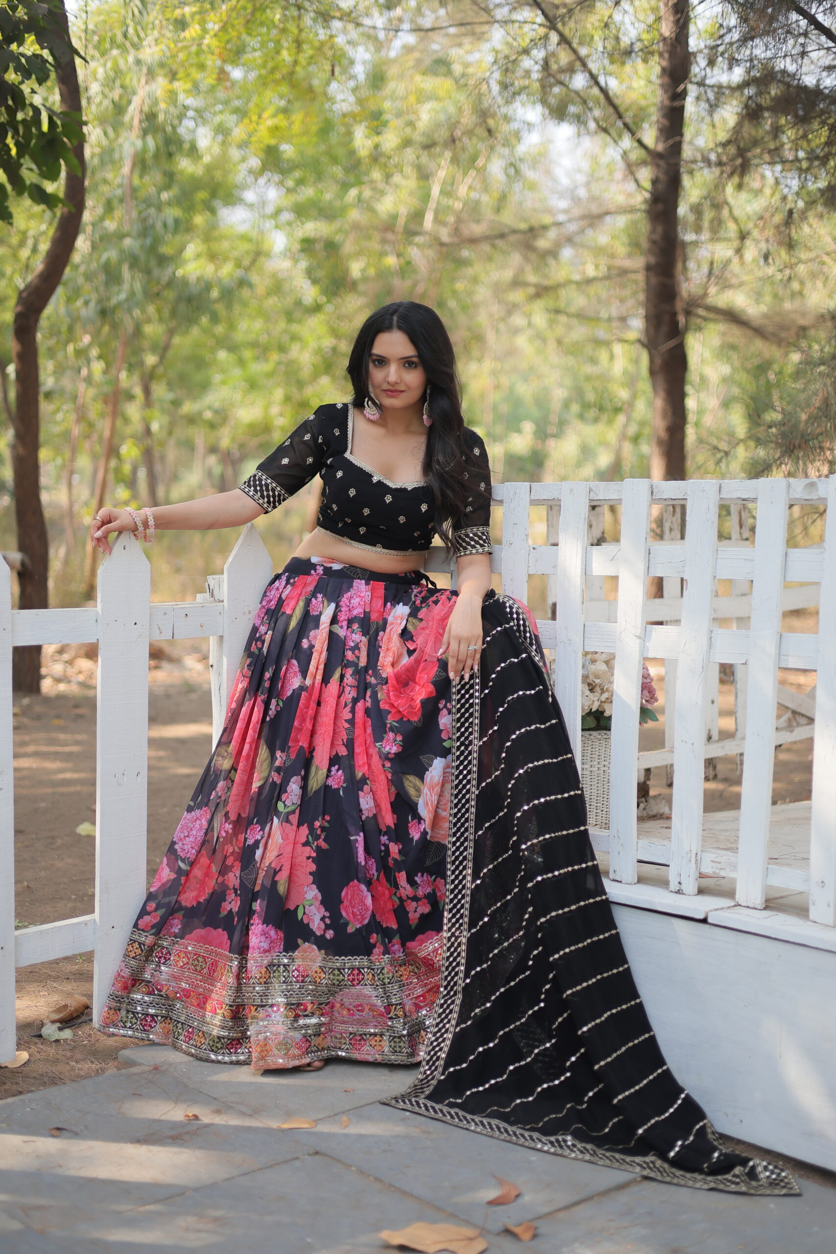 PREMIUM DIGITAL PRINTED GEORGETTE LEHENGA CHOLI